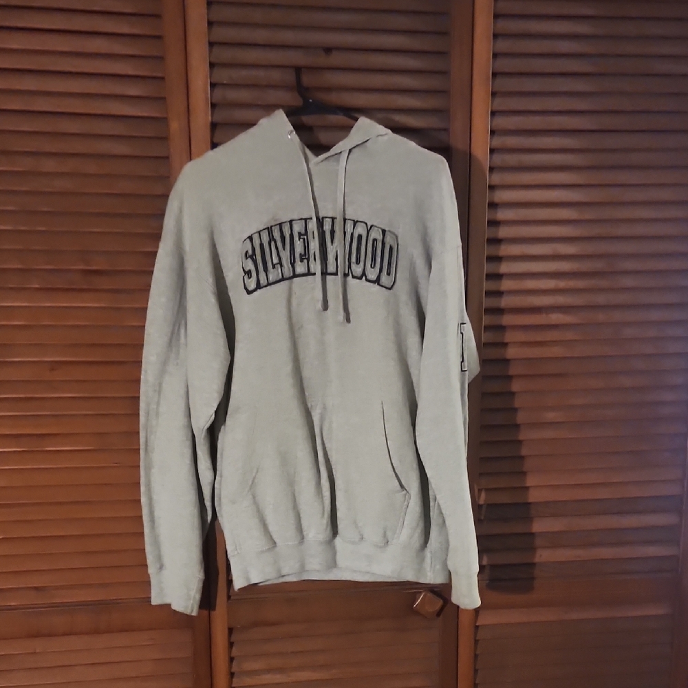 Silver Jeans Men's Gray Hoodie